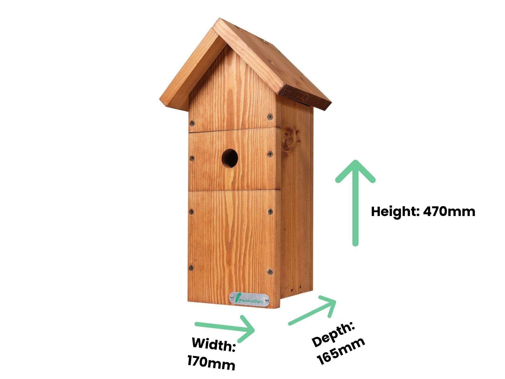 Large Handmade Wooden Bird Box