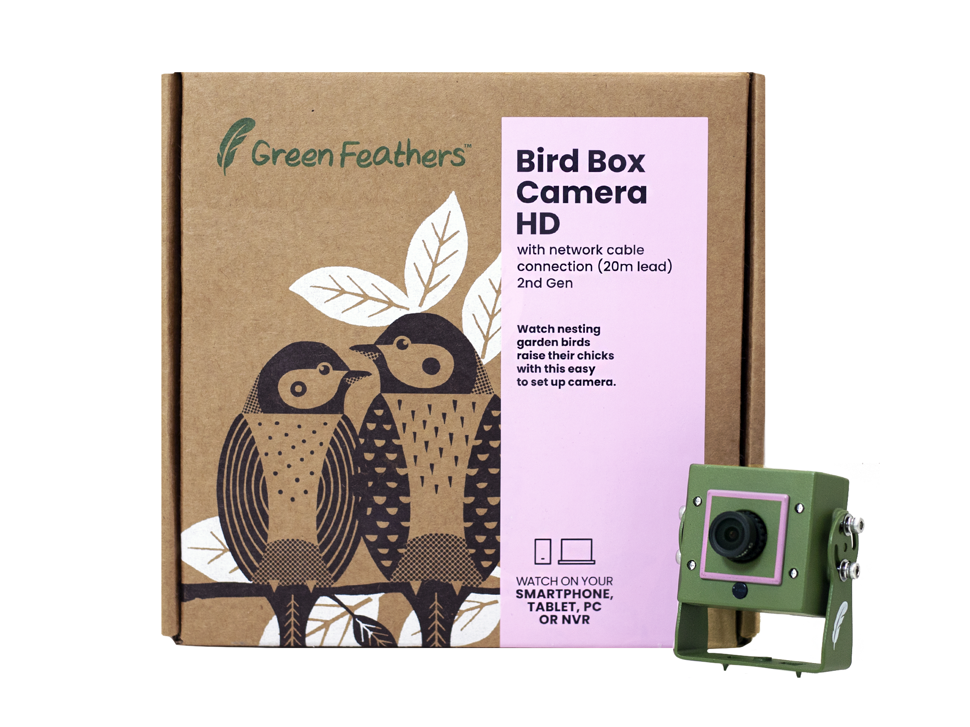 Wired Network Bird Box & Wildlife HD Camera (Camera only)