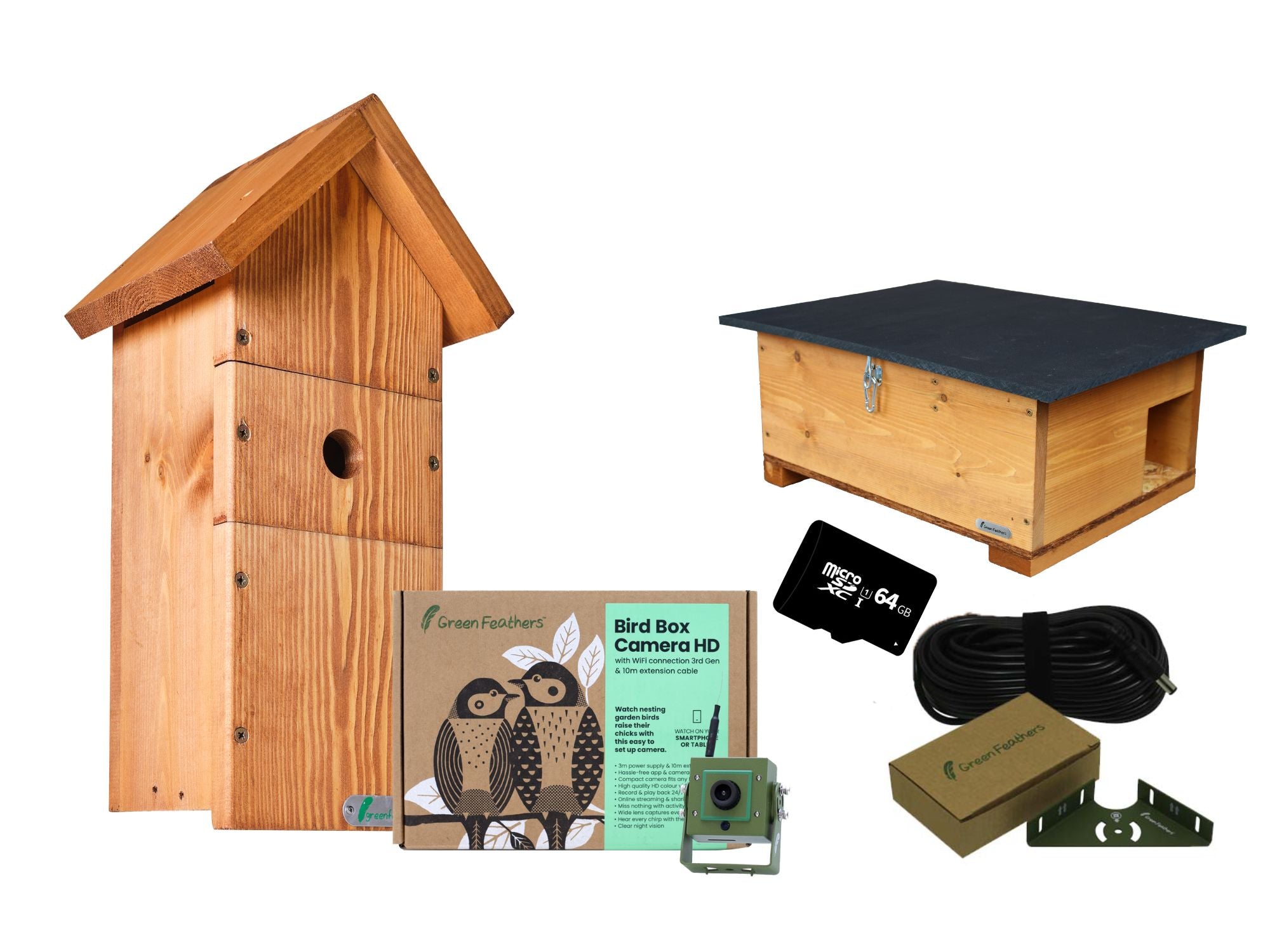 Bird Box and Hedgehog House Complete Garden Camera Kit