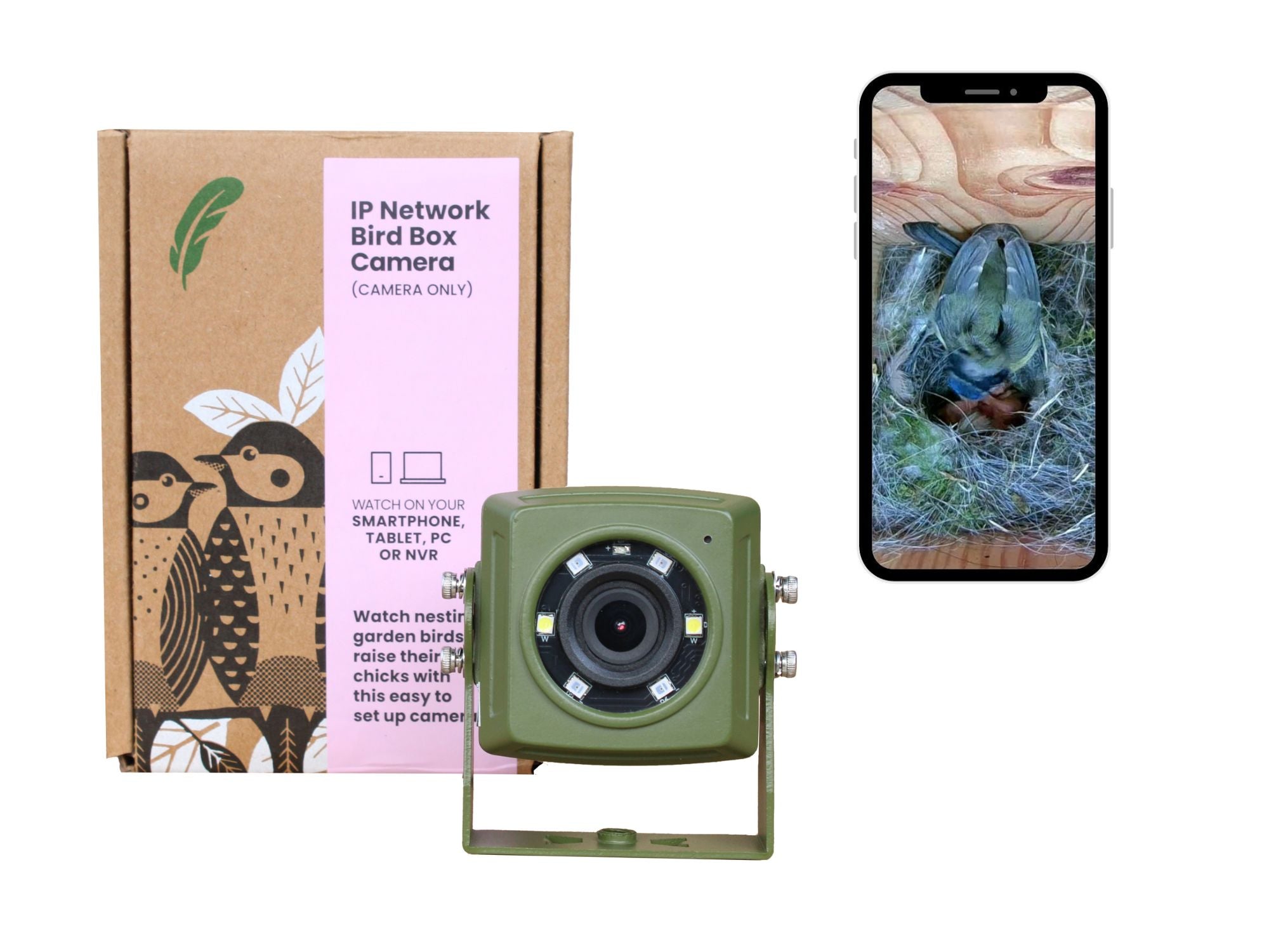 Long Range Wireless Network Bird Box Camera (up to 300m Range)